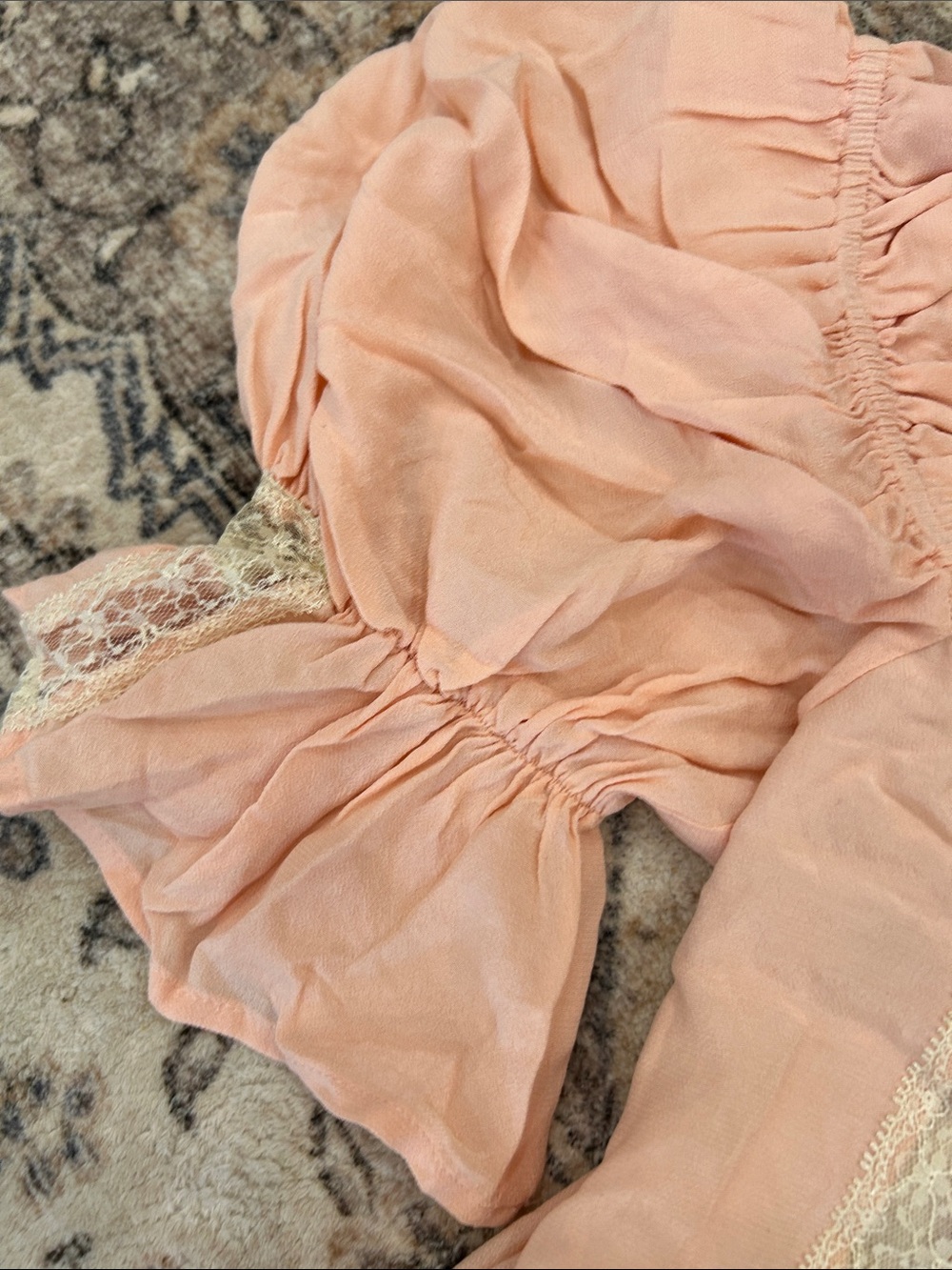 NWT! Rumored Heirloom mini dress - peach nectar - Picture 4 of 6